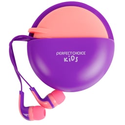 Audifonos Alambricos C/Microfono Perfect Choice PC-116493 Bubble Gum/1.2 Metros/3.5MM/Color Rosa/Morado