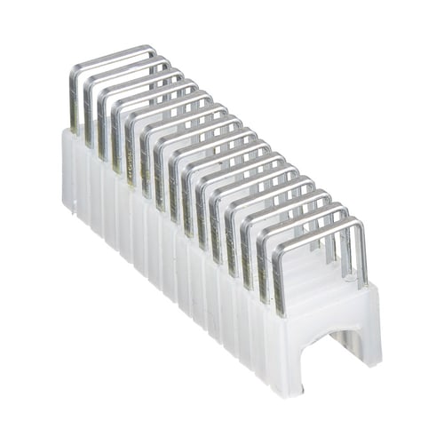 Paquete con 300 Piezas de Grapas con Aislamiento Klein Tools 450-002 para Cables Coaxiales (RG59, RG6/6Q) y de Datos (CAT3/5E/CAT6/6A) de Hasta 5/16'' × 5/16'' (8 MM × 8 MM) de Tamaño