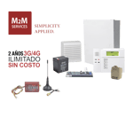 Kit Honeywell VISTA48LA,Teclado 6150, Comunicador MINI014GV2, Transformador, Bateria y Sirena de 15 Watts, KITVISTAMINI
