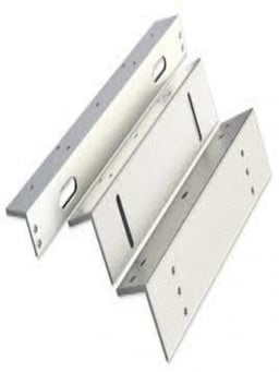 Soporte de Montaje ZKTeco LMB-180ZL Para Diversos Tipos de Puertas/Tipo ZL/Aluminio Anodizado/Compatible Con Cerradura Magnetica LM120