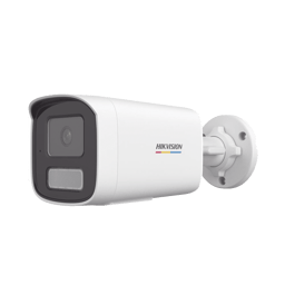 Camara Bala IP Hikvision DS-2CD1T27G2H-LIUF 2MPX/Lente 2.8 MM/50 MTS IR + 50 MTS Luz Blanca/Microfono Integrado/Acusense Lite/Exterior IP67/WDR 120DB/POE/Micro SD/ONVIF