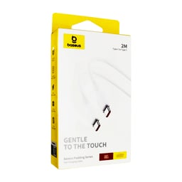 Cable USB-C A USB-C BASEUS P10355702221-B2 2 Metros / 5A 100W / Color Blanco / Carga Rápida