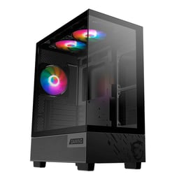 Gabinete MSI PAG PANO M110A Mid Tower Micro-ATX Mini-ITX 3 Ventiladores AUTO RGB USB NEGRO