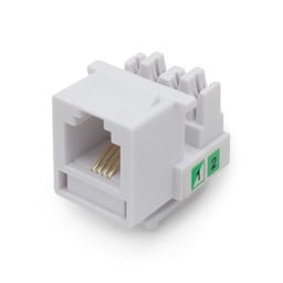 Conector Jack De Red CAT3 Brobotix 497837 RJ-11 / Color Blanco