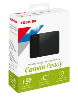Disco Duro Externo USB 4TB Toshiba Canvio Ready USB 3.0/2.5"/Para Mac/Negro/HDTP340XK3CA