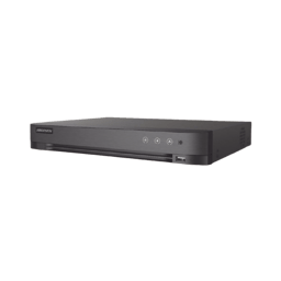 DVR 8 Canales TurboHD + 4 Canales IP Hikvision IDS-7208HQHI-M1/XT, 5MPX 3K Lite/Audio de Dos Vias Por Coaxitron/Reconocimiento Facial/Acusense/1 Bahia de Disco Duro/Salida de Video en Full HD