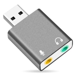 Convertidor Brobotix 263571 de USB a Audio 7.1/Audio/Micrófono/Gris Metálico