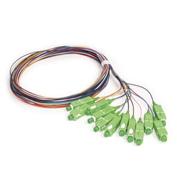 Kit de 12 Pigtails SC/APC Monomodo 2 Metros Linkedpro LP-FO-SM-PIG-12-SCA