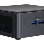 Mini PC Intel BNUC11TNHI50001 Ci5-1135G7/2.40GHz/Sin RAM/DDR4 64GB/2.5" HDD-SSD/M.2 SSD PCI, 3200MHz