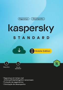ESD Kaspersky Standard Mobile Android -IOS / 1 Dispositivo / 1 Año/ Base, KL1048ZDAFS
