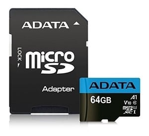 Memoria MicroSD Adata Premier 64GB SDHC SDXC, AUSDX64GUICL10A1-RA1