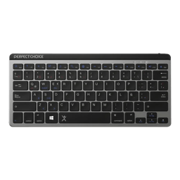 Perfect Choice Slim Keyssor Teclado Inalámbrico Recargable NEGRO-GRIS
