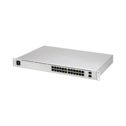Switch Ubiquiti Unifi Capa 3 de 24 Puertos Gigabit+2 Puertos 1/10G SFP, USW-PRO-24