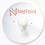 Antena Direccional de 3 FT Netpoint NP2GEN2/ 4.9-6.4GHZ/ 34 DBI/ con Slant de 45 ° y 90°