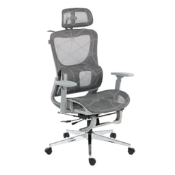 Silla Ejecutiva Acteck Flux Ultra EC696HR / Gris / Hasta 120KG / Malla / Reposabrazos / AC-943284