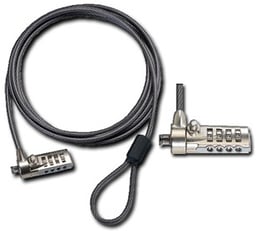 Targus candado de combinación para laptop ASP61LA, 1.5 metros, negro