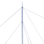 Kit de Torre Arriostrada de Techo de 18 m con Tramo STZ30 Galvanizado Electrolítico (No incluye retenida), KTZ-30E-018P