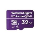 Memoria Micro SDHC 32GB WD Purple SC QD101 Clase 10, WDD032G1P0C