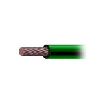 Metro de Cable de Cobre Recubierto THW-LS 4AWG 19 Hilos Color Verde, SLY-287-GRN
