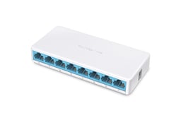 Switch Mercusys MS108 de 8 puertos 10/100MBPS, no administrable