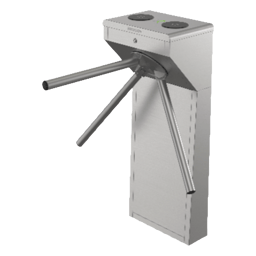 Torniquete Trípode Bidireccional Hikvision DS-K3G200BLX-R/DM55 de Acero Inoxidable SUS304/2 Millones MCBF/Apertura en Caso de Emergencia/Integrable con Cualquier Sistema de Control de Acceso/Indicadores LED Entrada-Salida