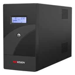 No Break Hikvision DS-UPS2000-R/X de 1200 W/2000 VA/6 Tomas NEMA 5-15R/2 Baterías 12 V/9 Ah/Pantalla LCD/AVR/Protección contra Sobrecarga y Descarga/Entrada y Salida 120 VCA