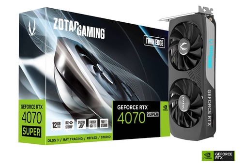 Tarjeta de Video Zotac Gaming Geforce RTX 4070 Super Twin Edge, 12GB/PCI Express X16 4.0/192-BIT GDDR6X, ZT-D40720E-10M