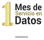 Mes de Servicio para Sim SIM30M2M, 25MB, VOUCHER1M-SIM30M2M