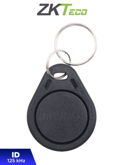 Bolsa con 100 Llaveros ID ZKTeco TAG-03(ID)/Frecuencia de 125KHZ/Con Folio Grabado/Color Negro