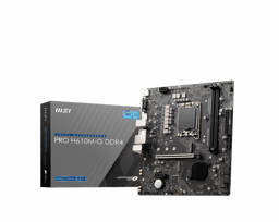 Tarjeta Madre MSI Micro-ATX PRO H610M-G DDR4, S-1700, Intel H610, HDMI, 64GB DDR4 Para Intel