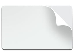 500 Tarjetas de PVC Adhesivas Zebra 104523-010 Color Blanco