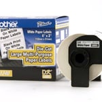 Rollo de Etiquetas Brother DK1240 Pre Cortadas 505MMX101MM/ Blanca