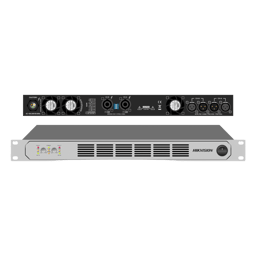 Amplificador de Potencia Profesional Hikvision DS-QAPAR25-2 de 250 W/2 Zonas/Clase D/Eficiencia 90%/Modos Estéreo y Puente/PFC de Banda Ancha/Protección Integral/1U Compacto