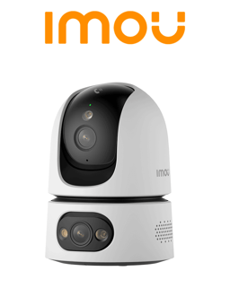 Cámara IP Wi-Fi Imou Ranger Dual Pro IPC-S2XEN-10M0S de 10MPX/con Detección de Sonidos Humanos de Mascotas y Anormales/Llamada con un Solo Toque con Sonido Más Alto/Visión Nocturna Inteligente a Todo Color/Wi-Fi 6 de Doble Banda