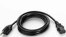 Cable De Poder Zebra 23844-00-00R 2.3M Macho-Hembra NEGRO Para DS9808-R/DS6878-SR