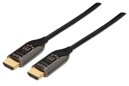 Cable HDMI Optico Activo Plenum M-M 30M Negro Manhattan 355438