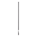 Poste de Esquina de 1.2M Negro Para Cerca Electrificada, de Tubo Galvanizado Cal. 18 de 1" Diam. Para 5 Aisladores (No Incluidos), SYS-POST-4B