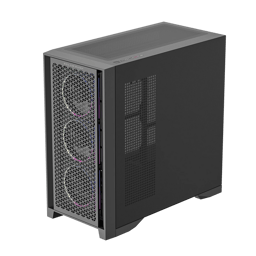 Gabinete Balam Rush Carbono Polar TWIN Mate 9900/Media Torre/Cristal Templado/Soporte Para Enfriamiento Liquido y Aire/4 Ventiladores ARGB/Color Negro/ATX/M-ATX/ITX/BR-941457