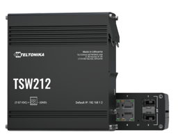 Switch Industrial Teltonika TSW212 de 8 Puertos GE/Administrable L2/2 Puertos SFP/20Gbit/s/8,000 Entradas