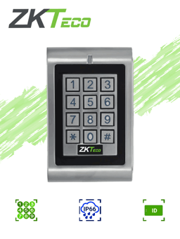 Teclado Independiente para Control de Acceso ZKTeco MK-H ID/Interior/Exterior/1000 Contraseñas o Tarjetas ID/125KHZ