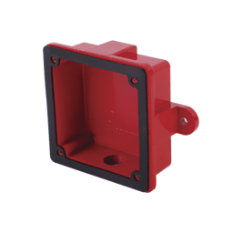 Caja de Montaje Para Campanas Hochiki Para Modelo B6-24 y B10-24, Color Rojo, HC-BB-1