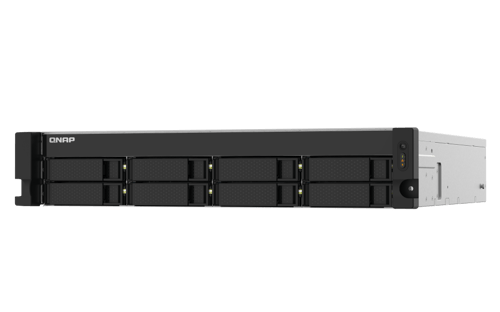 NAS de 8 Bahias QNAP TS-832PXU-4G-US Annarpuna Labs Apline/ 4GB/ 2.5" y 3.5"/ 2 Puertos RJ45 2.5GBE + 2 Puertos Fibra Optica SFP+ 10GBE/ Montaje en Rack 2UR