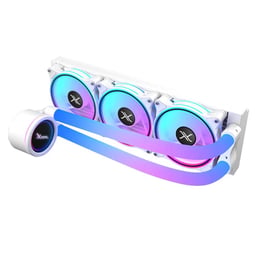 Enfriamiento Liquido XZEAL XZCO414W/360MM/3 Fan X120MM/Mangueras ARGB/3 Pines + PWM 4 Pines/Seguro Para Intel/AMD/Color Blanco