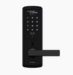 Cerradura Inteligente Kocom KDL-3750 con Apertura a Traves de APP/ Codigo para Visitantes/ Soporta Hasta 50 Tarjetas (No Incluidas)/ Contraseñas