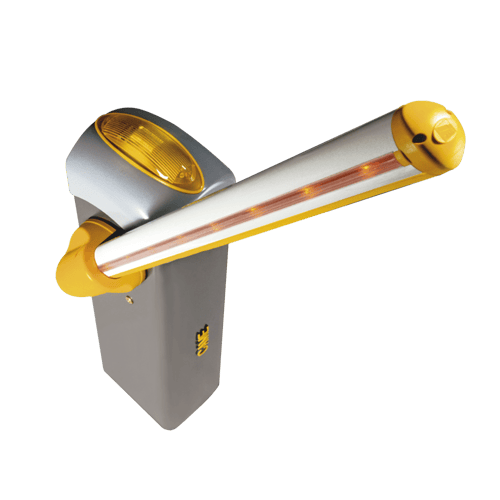 Kit de barrera GARD 4 con mástil Italiano / Izquierda y derecha configurable en campo / Incluye Iluminacion LED Rojo/Verde / Pluma de 3.65 m / Cúpula con iluminación LED / Resorte Rojo CAME, KT-GARD4-LED