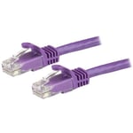 Cable de red STARTECH purpura Cat6 UTP ethernet gigabit RJ45 sin enganches latiguillo de 10m, N6PATC10MPL