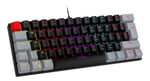 Teclado Mecanico TKL Ocelot Gaming Creators Techno Black 60-OC Negro, Gris/ Alambrico/ RGB/ Switch Azul