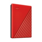 Disco Duro Externo USB 3.0 2TB WD My Passport Rojo 2.5", WDBYVG0020BRD-WESN