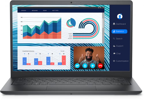 Laptop Dell Vostro 3420 14" CI5-1135G7/ 8GB/ 256GB SSD/ W11 Pro/ Color Negra, 1H4M6
