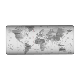 Mousepad ACTECK AC-941068 VIBE FLOW TERRAIN MT494T/80X35CM/Diseño Cartografico/Color Blanco